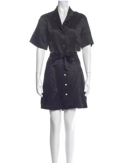 Pre-owned Sandro Long Dress In Blue