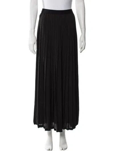 Pre-owned Sandro Long Skirt In Black