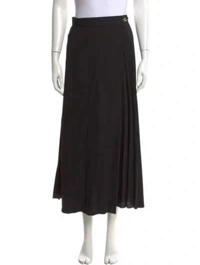 Pre-owned Sandro Long Skirt In Black