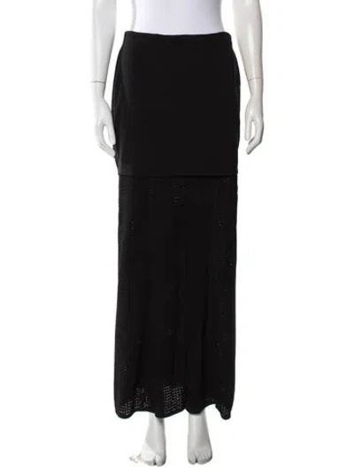 Pre-owned Sandro Long Skirt In Multi