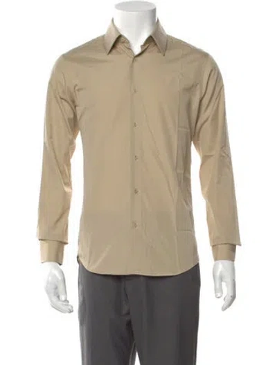 Pre-owned Sandro Long Sleeve Dress Shirt In Neutral