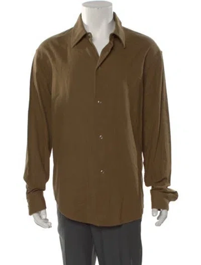 Pre-owned Sandro Long Sleeve Dress Shirt In Neutral