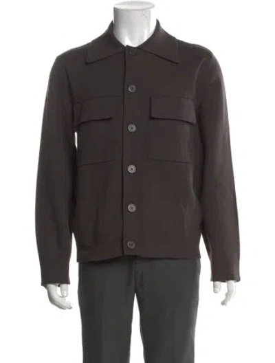 Pre-owned Sandro Long Sleeve Shirt In Gray