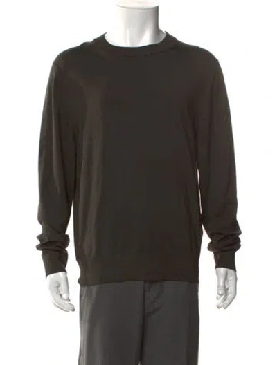 Pre-owned Sandro Long Sleeve Shirt In Green