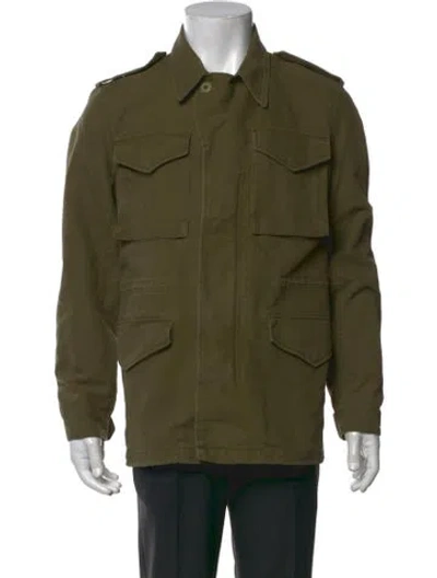Pre-owned Sandro Long Sleeve Shirt In Green