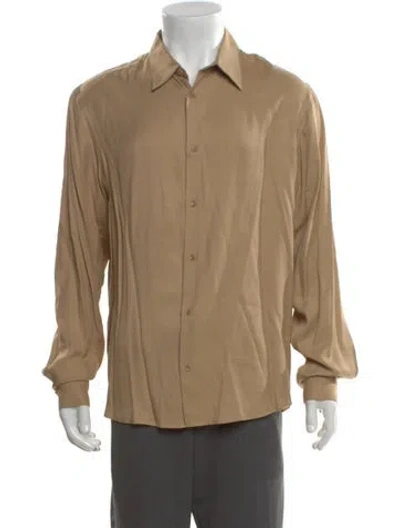 Pre-owned Sandro Long Sleeve Shirt In Neutral