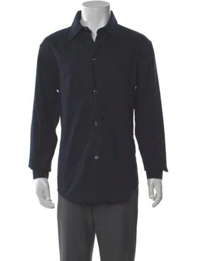 Pre-owned Sandro Long Sleeve Shirt W/ Tags In Blue
