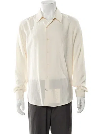 Pre-owned Sandro Long Sleeve Shirt W/ Tags In Neutral