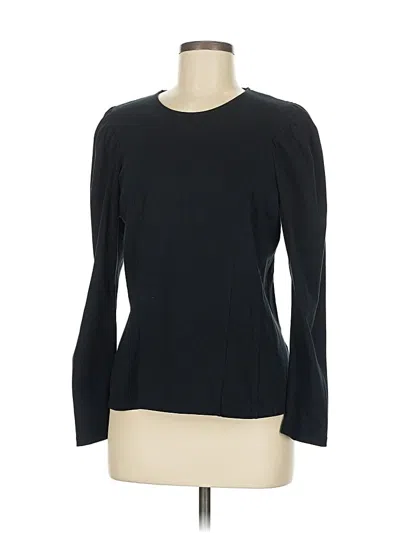 Pre-owned Sandro Long Sleeve T-shirt In Black