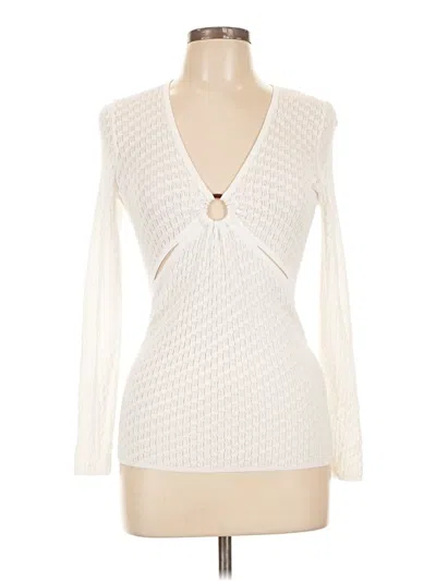 Pre-owned Sandro Long Sleeve T-shirt In Ivory