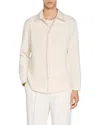 Sandro Long Sleeved Jersey Shirt In Neutral
