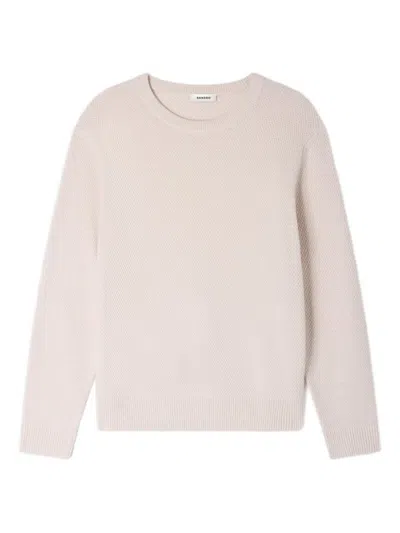 Sandro Long-sleeved Sweater In Multi