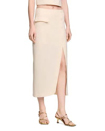 SANDRO LONG SLIT SKIRT