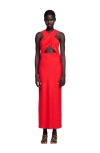 Sandro Womens Rouges Wraparound Sleeveless Woven Maxi Dress