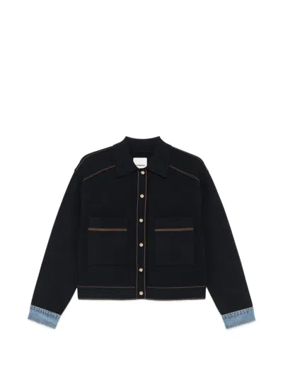 Sandro Long-sleeve Buttoned Cardigan In Black