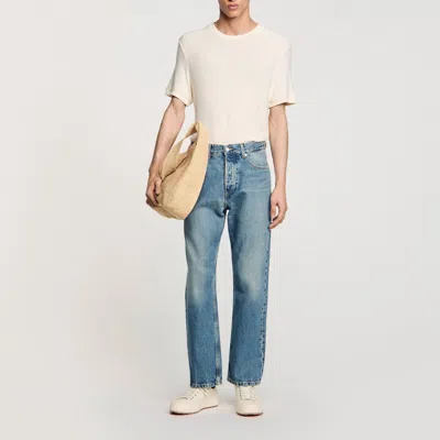 Sandro Loose-fit Jeans In Blue Vintage - Denim