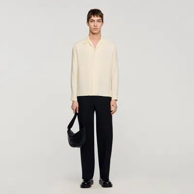 Sandro Loose-fit Shirt In Neutral