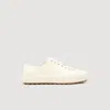 Sandro Low-top Split Leather Trainers In White