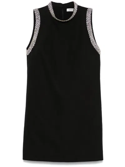 Sandro Madalena Mini Dress In Black