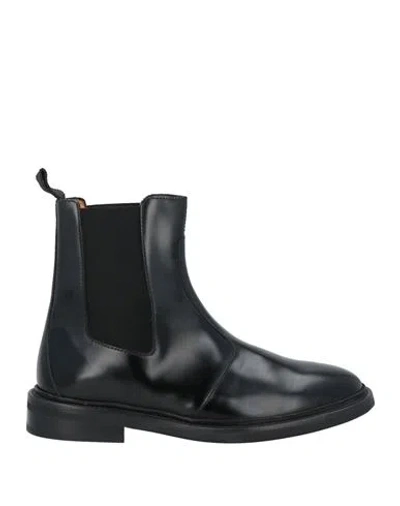 Sandro Man Ankle Boots Black Size 9 Leather