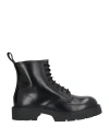 Sandro Man Ankle Boots Black Size 9 Leather In Black