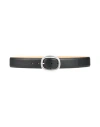 Sandro Man Belt Black Size 3 Cow Leather