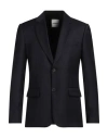 Sandro Man Blazer Midnight Blue Size 44 Wool In Blue