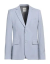 Sandro Man Blazer Sky Blue Size 44 Virgin Wool In Blue