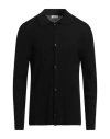 Sandro Man Cardigan Black Size Xl Wool, Acrylic, Polyamide, Elastane In Black
