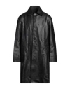 Sandro Man Coat Black Size L Cowhide In Black