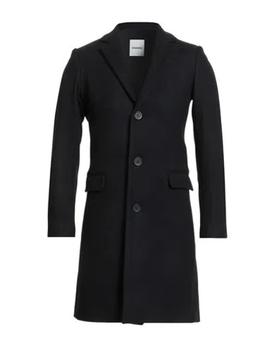 Sandro Man Coat Black Size Xl Wool, Polyamide, Cashmere