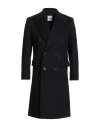 Sandro Man Coat Black Size Xs Virgin Wool, Cashmere, Polyester In Black