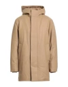 Sandro Man Coat Camel Size Xl Wool, Polyamide, Cashmere In Brown