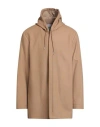 Sandro Man Coat Camel Size Xl Wool, Polyamide, Cashmere In Nude