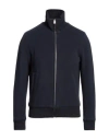 Sandro Man Coat Midnight Blue Size S Virgin Wool, Polyamide, Acrylic, Elastane In Blue