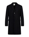 Sandro Man Coat Midnight Blue Size Xl Wool, Polyamide, Cashmere In Black