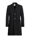 Sandro Man Coat Charcoal Size L Wool, Polyamide, Cashmere, Polyester In Grey
