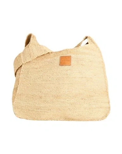 Sandro Man Cross-body Bag Sand Size - Natural Raffia In Nude