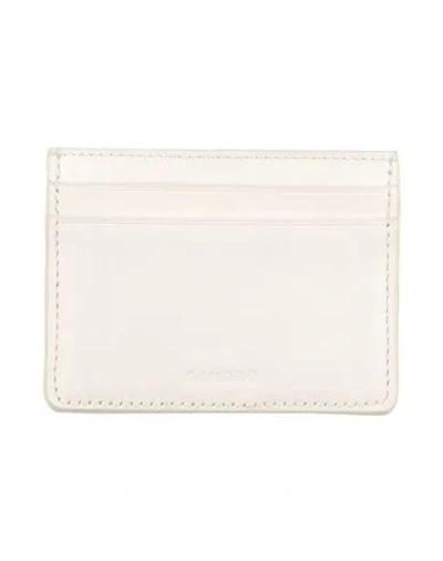 Sandro Man Document Holder Off White Size - Soft Leather