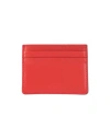 Sandro Man Document Holder Tomato Red Size - Soft Leather In Tomato Red