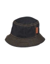 Sandro Man Hat Blue Size Onesize Cotton, Cowhide In Blue