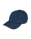 Sandro Man Hat Blue Size Onesize Cotton, Elastane In Blue