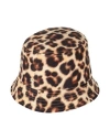 SANDRO SANDRO MAN HAT SAND SIZE ONESIZE POLYESTER