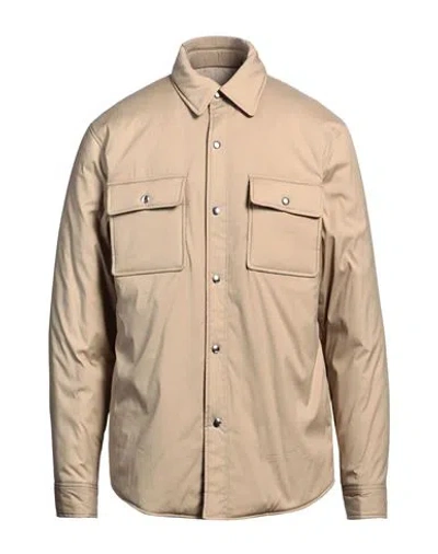 Sandro Man Jacket Beige Size M Cotton, Polyamide, Elastane