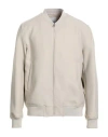 Sandro Man Jacket Beige Size Xl Polyester, Virgin Wool In Neutral