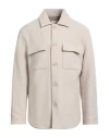 Sandro Man Jacket Beige Size Xl Wool In Neutral