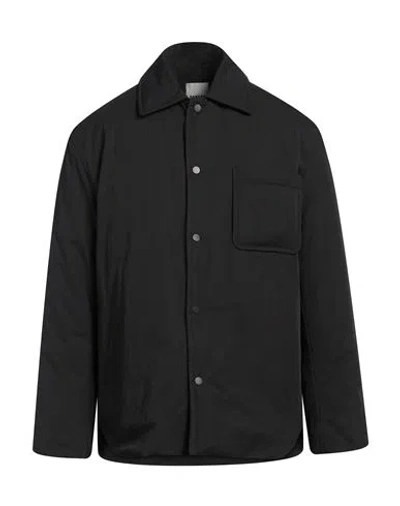Sandro Man Jacket Black Size Xl Cotton, Polyamide