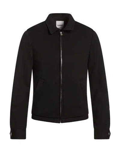 Sandro Man Jacket Black Size Xl Polyamide, Wool