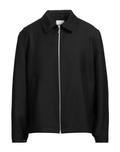 Sandro Man Jacket Black Size Xl Polyester, Virgin Wool