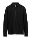 Sandro Man Jacket Black Size M Wool, Polyester, Polyamide, Silk